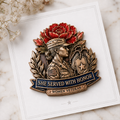 U.S. Female Veteran Carnation Flower Pin