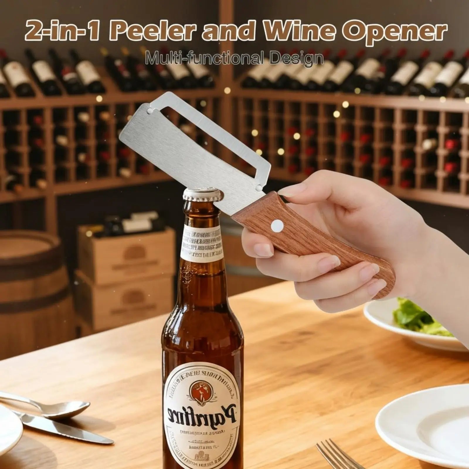 Fruit & Vegetable Peeler with Bottle Opener