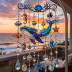 🔥🐋🐢🐬Windspiel mit Ozeanmotiv â€?🌊Verleihen Sie Ihrem Garten den Glanz des Ozeans