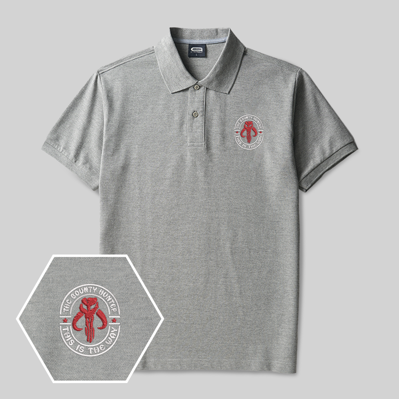 Bounty Hunter Badge Geek Embroidered Polo Shirt