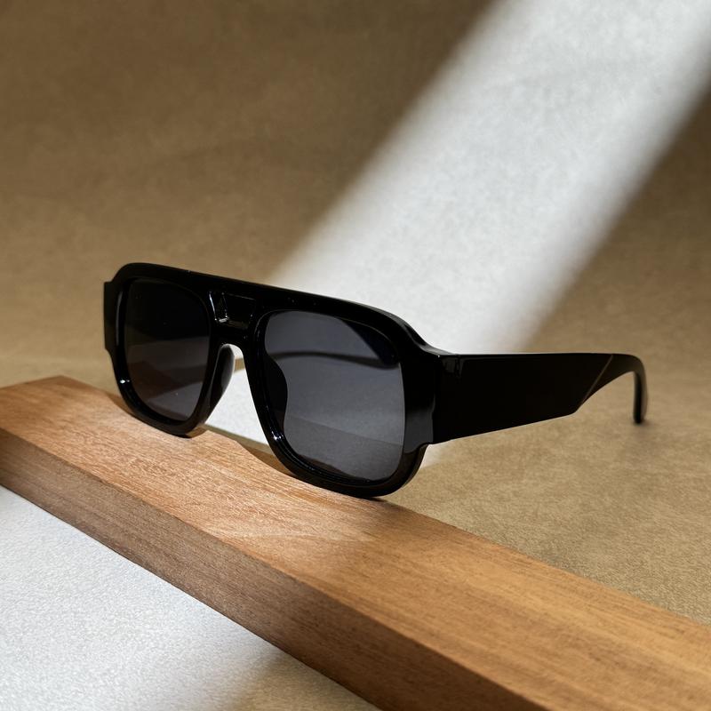 Lunettes de soleil aviateur rectangulaires rétro pour hommes et femmes