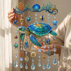 🔥🐋🐢🐬Windspiel mit Ozeanmotiv â€?🌊Verleihen Sie Ihrem Garten den Glanz des Ozeans
