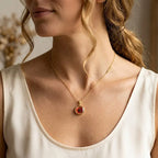 American Vintage Poppy Necklace — Exquisite & Petite, Minimalist Style