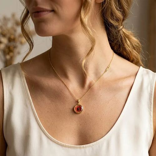 Collier American Vintage Poppy — Exquis & Fin, Style Minimaliste