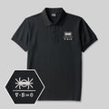 Magnetic Spider Geek Embroidered Polo Shirt