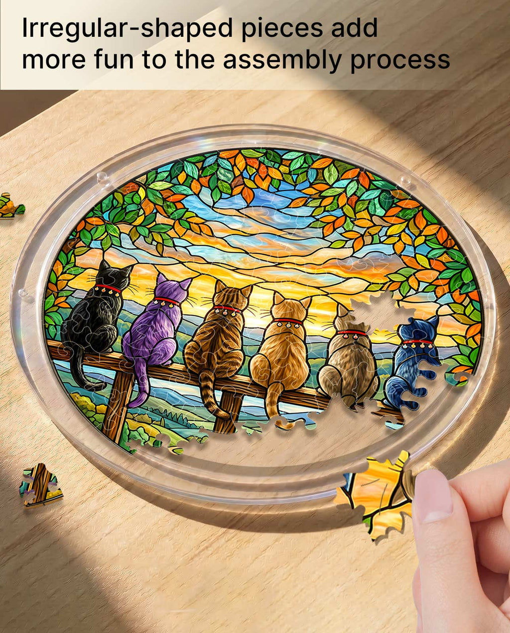 Acrylic Jigsaw Puzzle Suncatcher - Horizon Watchers
