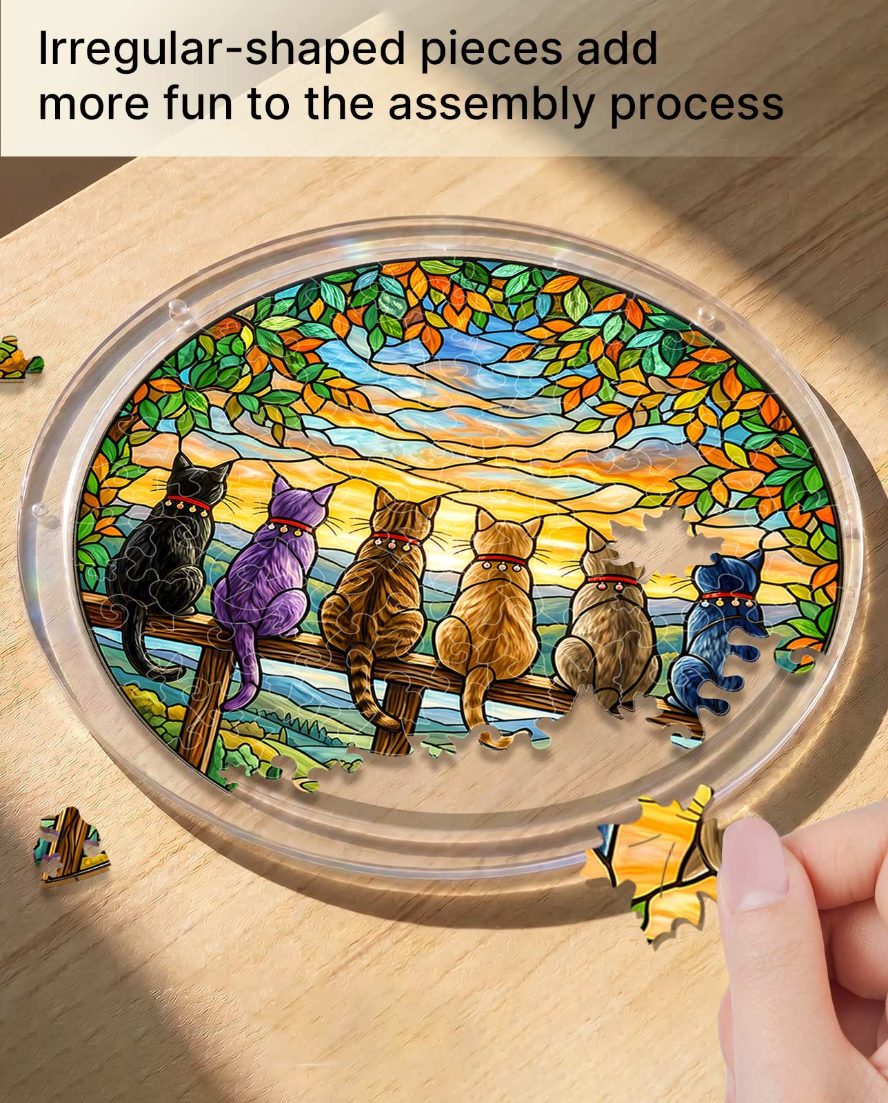 Acrylic Jigsaw Puzzle Suncatcher - Horizon Watchers