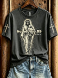 Women's He Left The 99 Print Casual T-shirt