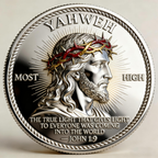 🏆Flash Sale 60% RABATT - 🙏„Jahwe – Das lebende Licht“ Gedenkmünze des Glaubens