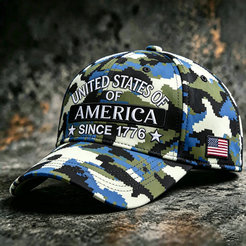 US Camouflage Kunstdruck Lässige Baseballkappe