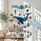 🔥🐋🐢🐬Windspiel mit Ozeanmotiv â€?🌊Verleihen Sie Ihrem Garten den Glanz des Ozeans