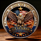 US-Veteran – In God We Trust | 250 Jahre Freiheit Gedenkmünze