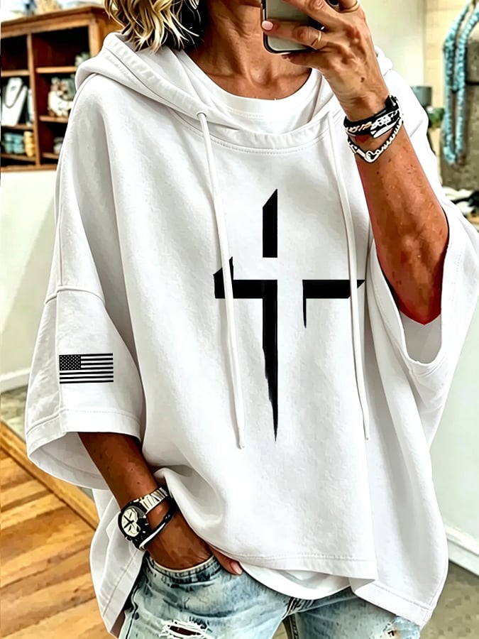 Women's Print Loose Sweatshirt