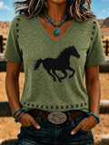 Western-Top für Damen im Vintage-Stil