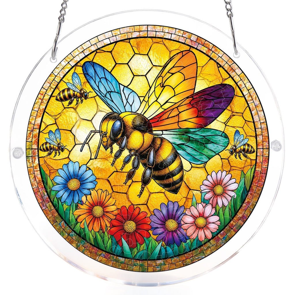 Sunshine Bee Light Suncatcher-Acrylic Window Art