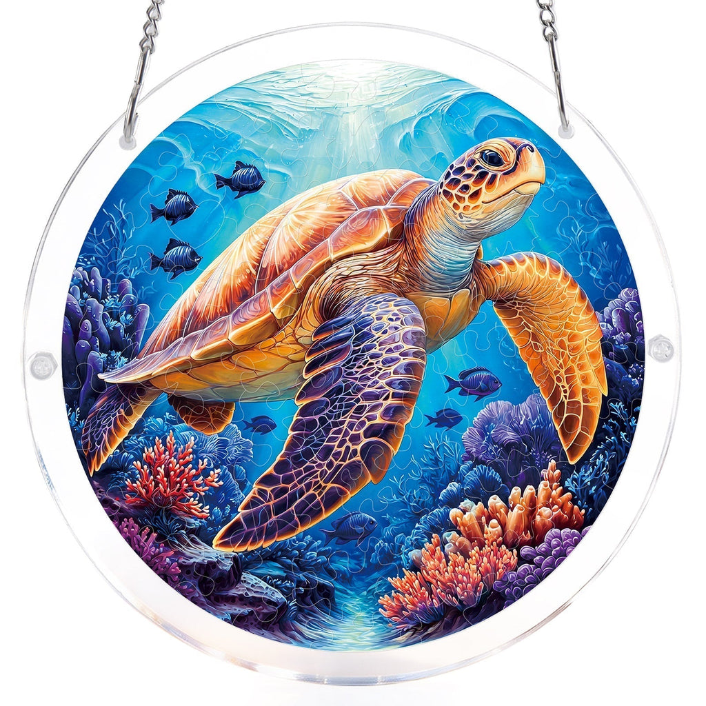Starsea Turtle Light Suncatcher-Acrylic Window Art