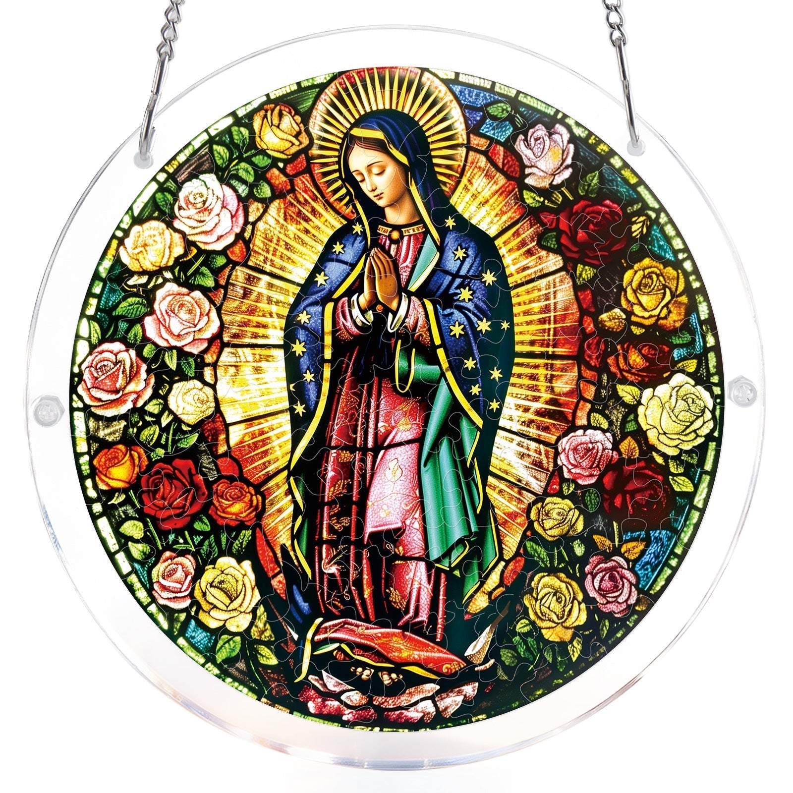 Light of Prayer Light Suncatcher-Acrylic Window Art