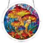 Mystic Mushroom Forest Light Suncatcher-Acrylic Window Art