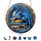 Dragon Realm Library Light Suncatcher-Acrylic Window Art