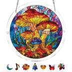 Mystic Mushroom Forest Light Suncatcher-Acrylic Window Art