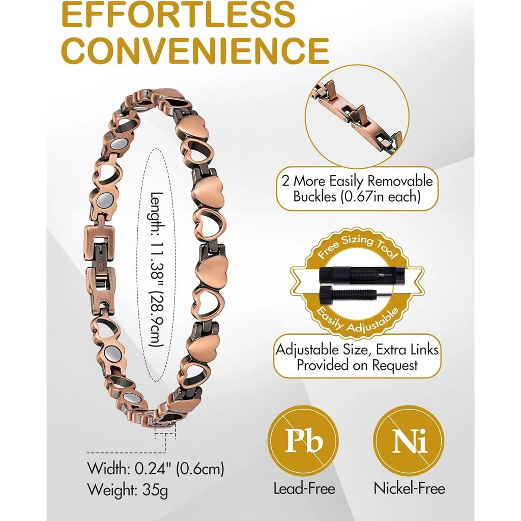 Magnetic Therapy X-Link Anklet & Bracelet for Men & Women
