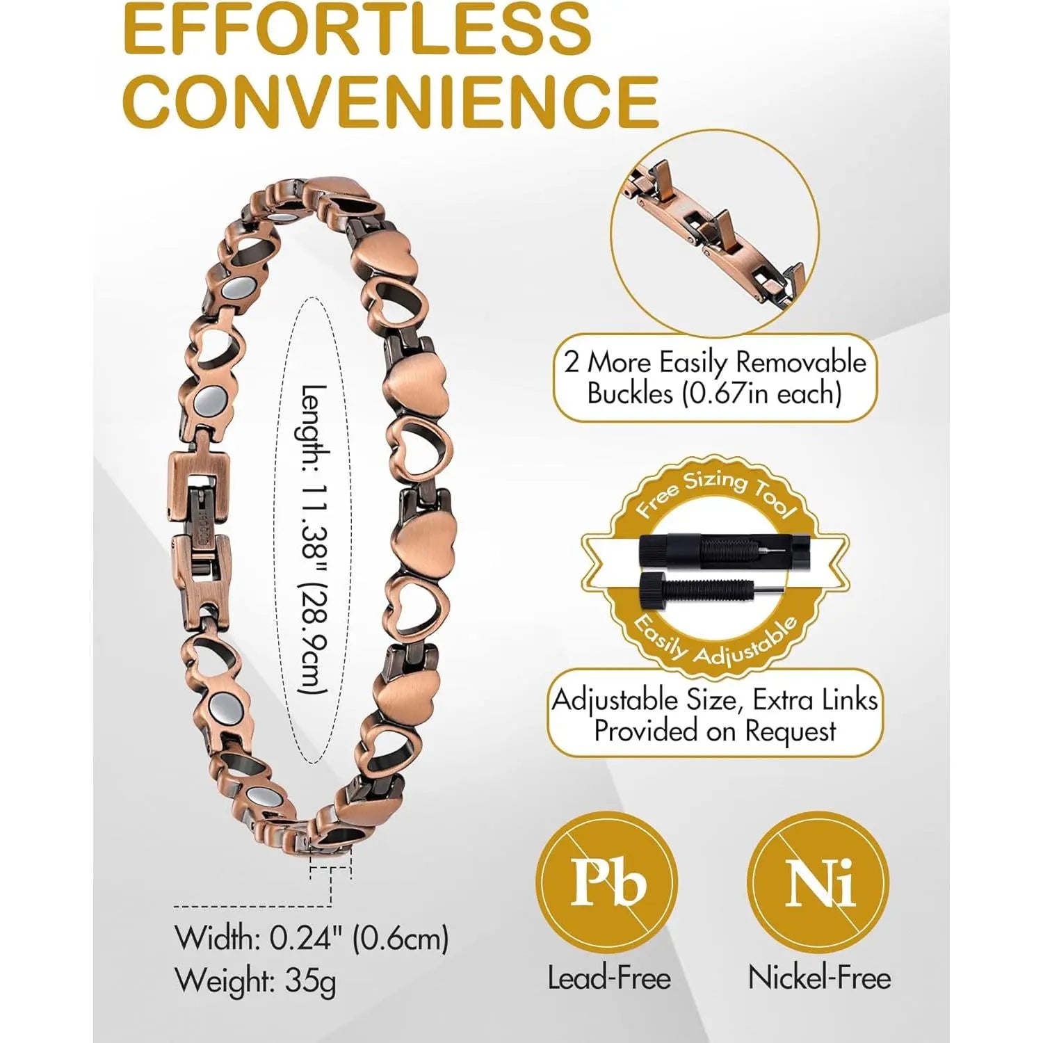 Magnetfeldtherapie X-Link Fußkette & Armband für Herren & Damen