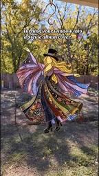 💥💃 Stevie Nicks 🤘 Handgemachter Buntglas-Sonnencatcher zum Drehen