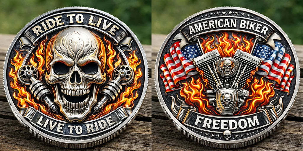 🏆Flash Sale 60% RABATT - Die Gedenkmünze der Freiheit für Biker