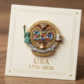 US 250th Anniversary Brooch Pin