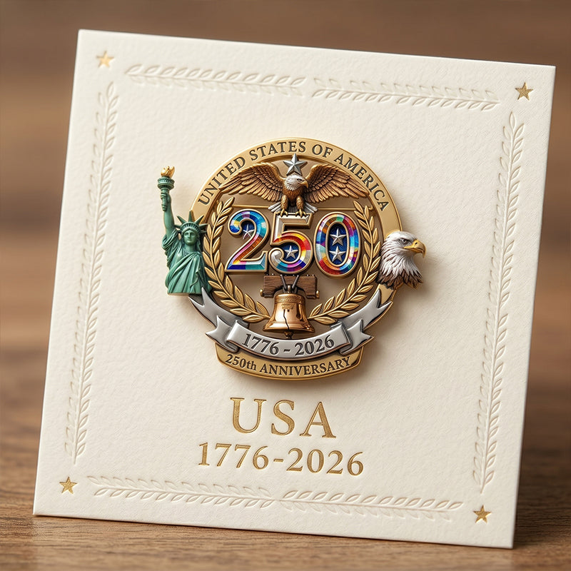 US 250th Anniversary Brooch Pin