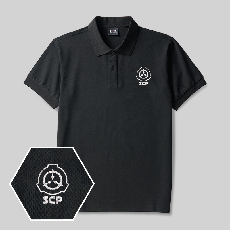 SCP Geek Embroidered Polo Shirt