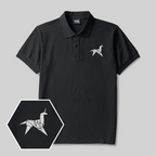 Dream Runner Geek Embroidered Polo Shirt