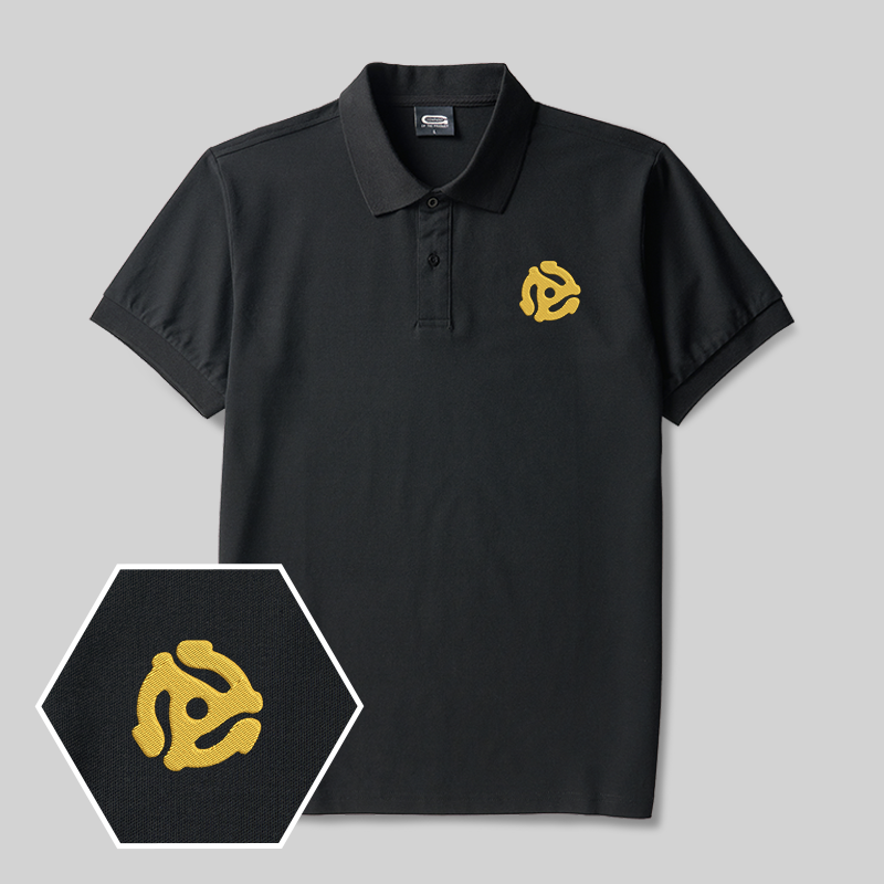 Vinyl Adapte Geek Besticktes Polo-Shirt