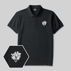 Clicker Emblem Geek Besticktes Poloshirt