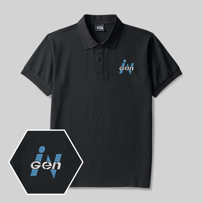 Ingen Geek Embroidered Polo Shirt