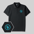 Wings of Freedom Geek Besticktes Poloshirt