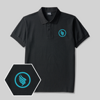 Wings of Freedom Geek Besticktes Poloshirt