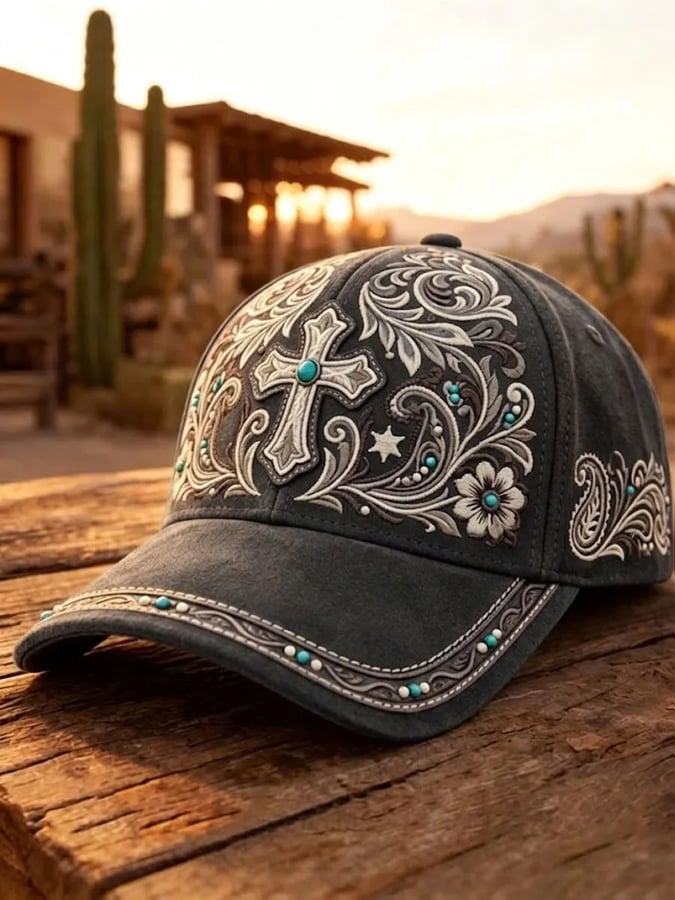 Chapeaux unisexe motif rétro Western