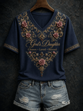 Women's God's Daughter Print T-shirt