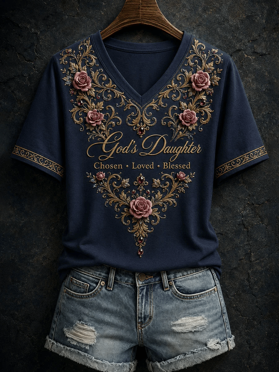 Women's God's Daughter Print T-shirt