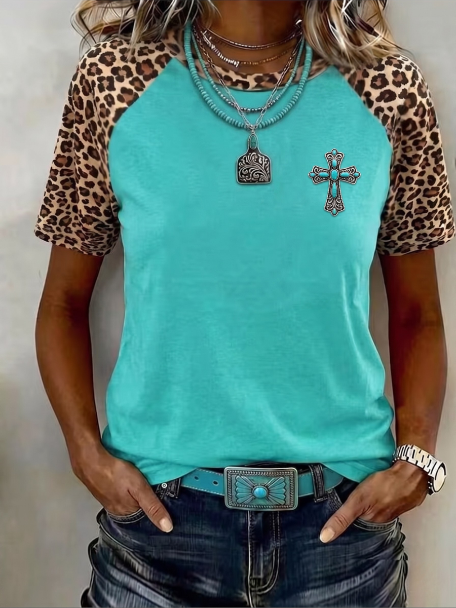 Women'S Casual Retro Western Faith T-Shirt