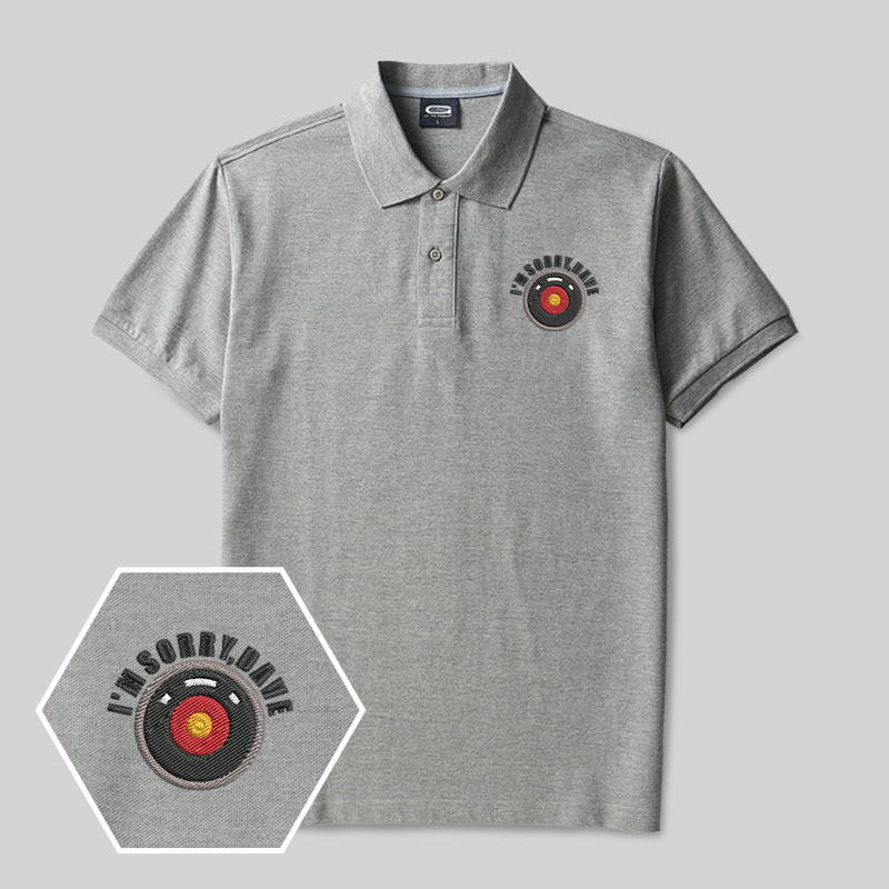 HAL 9000 Geek besticktes Poloshirt