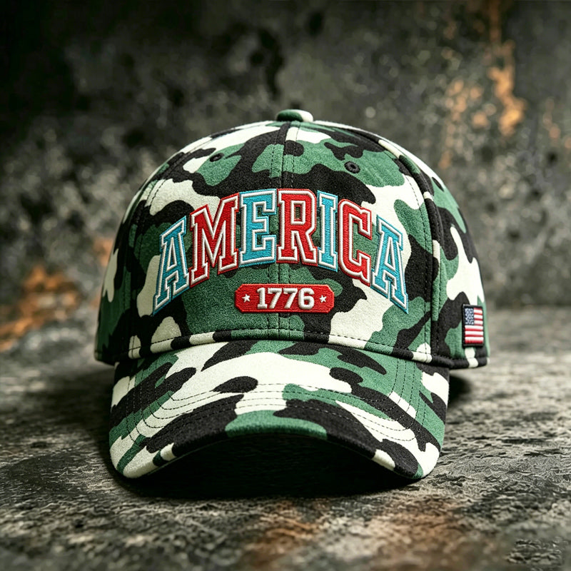 US Camouflage Art Print Casual Baseball Cap