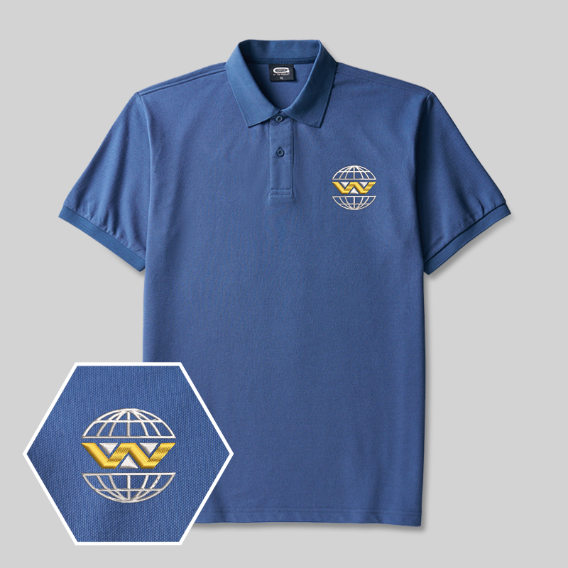 Weyland Yutani Geek Besticktes Polo-Shirt