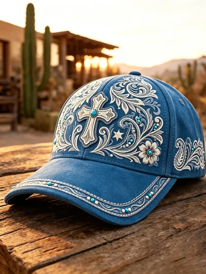 Chapeaux unisexe motif rétro Western
