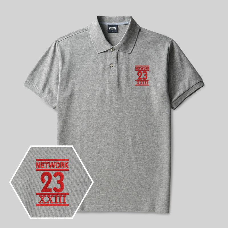 Netzwerk 23 Geek Besticktes Poloshirt