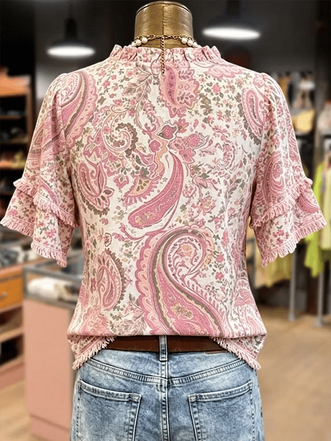 Freizeit-Damenhemd mit Aufdruck