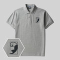 Fibonaccis Katze Geek Besticktes Poloshirt