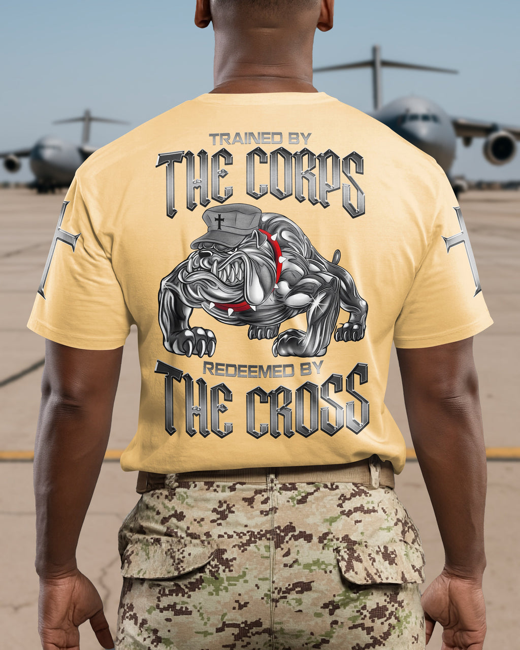 Trained By The Corps Redeemed By The Cross T-Shirt