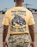 Trained By The Corps Redeemed By The Cross T-Shirt